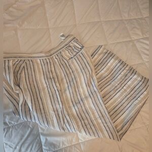 Banana Republic Linen Wide Leg Pants – L (Petite Friendly)